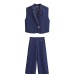 Cowboy suit vest vest+jeans suit for women