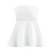 Minimalist strapless slim fit short dress for women