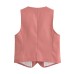 Casual suit vest vest+shorts set for women