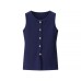 European and American Knitted Vest+Knitted Skirt Set for Women