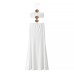One shoulder hollowed out backless long dress for women
