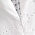 V-neck lace waist opening short dress for women