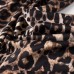Leopard print pleated neck hanging dress for women