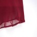 V-neck ruffled chiffon camisole dress for women