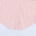 Collar long sleeved contrasting striped shirt top for women