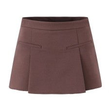 Pocket decoration A-line suit pants skirt half skirt for women