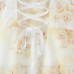 Printed back strap suspender fishtail dress for women