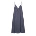 Hanging backless lace up suspender dress for women