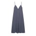 Hanging backless lace up suspender dress for women