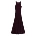 Round neck sleeveless knitted vest style dress for women