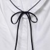Short skirt style sleeveless bow decoration T-shirt top for women Short skirt style sleeveless bow decoration T-shirt top for women