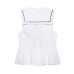 Short skirt style sleeveless bow decoration T-shirt top for women Short skirt style sleeveless bow decoration T-shirt top for women