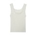 Round neck sleeveless patchwork lace bow decoration T-shirt vest for women