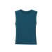 Round neck sleeveless solid color slim fit T-shirt top for women