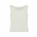 Round neck sleeveless solid color slim fit T-shirt top for women