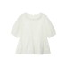 Round neck short sleeved skirt style hem shirt top for women