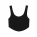 Solid color backless ultra short camisole tank top strapless women