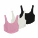 Solid color backless ultra short camisole tank top strapless women