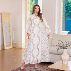 Ladies' elegant dress Middle Eastern clothing embroidered robe Muslim women's robe Ladies' elegant dress Middle Eastern clothing embroidered robe Muslim women's robe