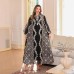 Ladies' elegant dress Middle Eastern clothing embroidered robe Muslim women's robe