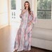 Muslim Women's Dress Islamic Clothing Middle East Elegant Fashion Printed  Long Robe