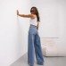 Retro straight leg jeans wide leg pants for women Retro straight leg jeans wide leg pants for women