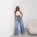 Retro straight leg jeans wide leg pants for women Retro straight leg jeans wide leg pants for women