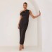 Solid color spicy girl dress sleeveless mid length skirt slim fit women's clothing