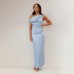 Solid color spicy girl dress sleeveless mid length skirt slim fit women's clothing