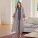 Elegant Long Sleeve Dubai Abaya with Embroidery for Middle Eastern Muslim Women