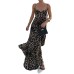 Fashion leopard print camisole dress for women