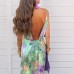 Printed tie dye long sleeved beach sling set