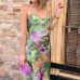 Printed tie dye long sleeved beach sling set