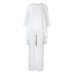 Fashionable Loose Irregular Top and Pants Set Elegant African Two-Piece Suit