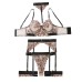 Sexy lingerie sexy women's embroidered leopard print five piece set