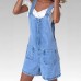 Style Women's Overalls Slim Straight Denim Shorts
