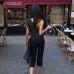 Sexy Oblique Collar Polka Dot Chiffon Transparent Irregular Blouse for Women Sexy Oblique Collar Polka Dot Chiffon Transparent Irregular Blouse for Women