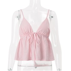 European and American women's sexy slim fit camisole top