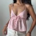 European and American women's sexy slim fit camisole top