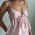 European and American women's sexy slim fit camisole top