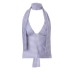 European and American Style Women's Fashionable Sexy Plaid Ribbon Slim Fit Versatile Strapless Camisole Top
