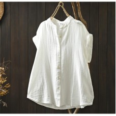 Sleeveless Plaid Shirt Women Loose Slim Fit Japanese Style Casual Soft Top