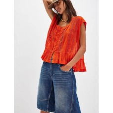 Sweet and fresh lace shirt for women