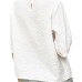 European and American lace hollow women's casual solid color top