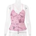 Sleeveless Personality Embroidered Beaded Strapless Camisole
