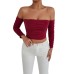 Sexy One-Shoulder Top  Women's Clothing