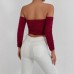 Sexy One-Shoulder Top  Women's Clothing