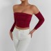 Sexy One-Shoulder Top  Women's Clothing
