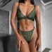 Snake print comfortable back shaping sexy lingerie split set