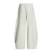 Small Plaid Loose Wide-Leg Trousers with Drawstring Pleat Design for Men